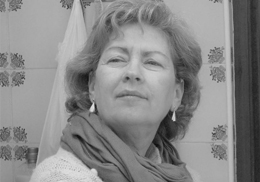 Imatge de Carmela Rey en blanc i negre